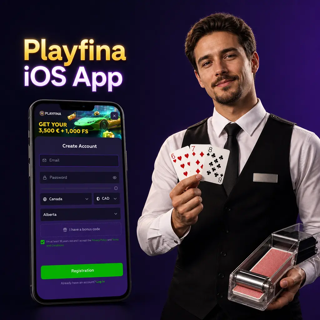 Playfina iOS App für iPhone und iPad mit Sportwetten, Live-Casino und Login per Face ID oder Touch ID